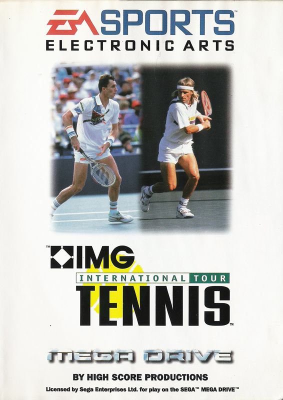 IMG International Tour Tennis box art for Sega Genesis